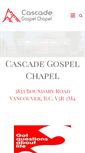 Mobile Screenshot of cascadegospelchapel.com