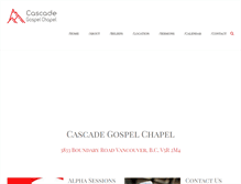 Tablet Screenshot of cascadegospelchapel.com